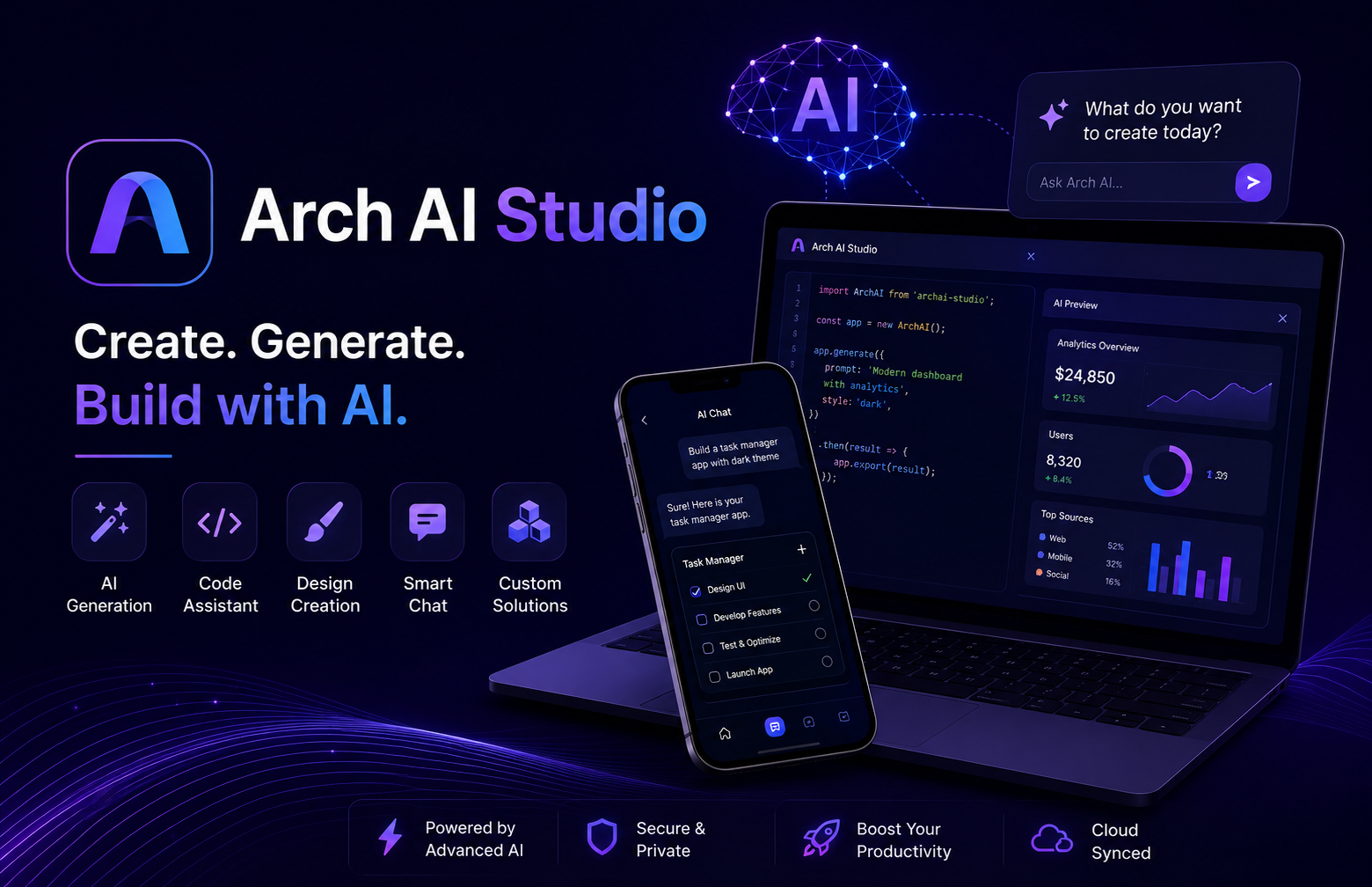 Arch AI Studio app screenshot