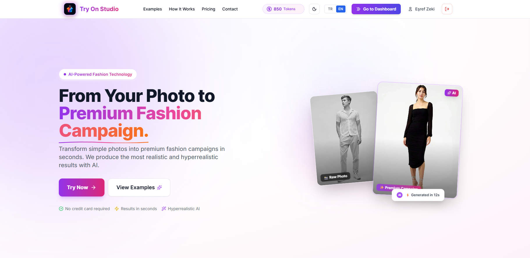 Try On Studio app screenshot